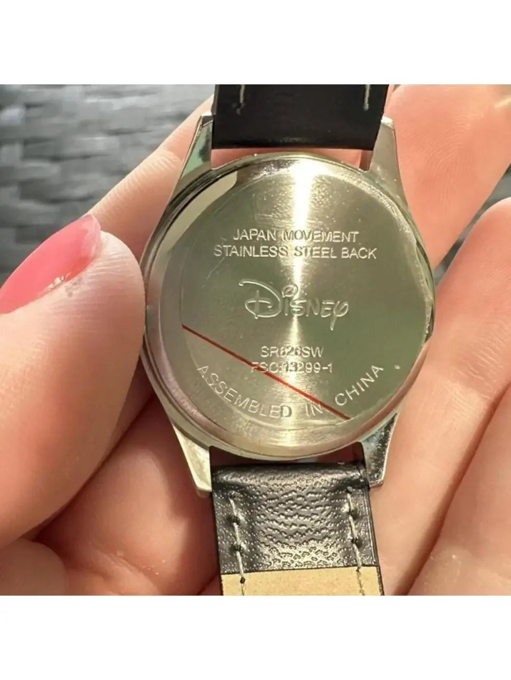 75 Years With Mickey Commemorative Watch with Black Leather Strap